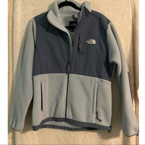 Blue North Face jacket